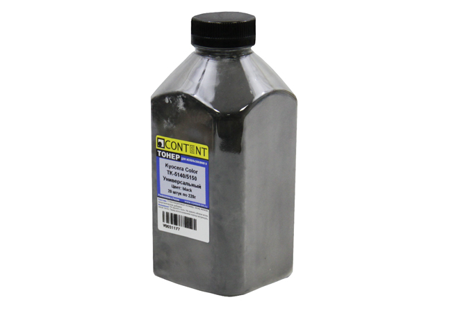 Тонер Content Универсальный для Kyocera Color TK-5140/5150, Bk, 220 г, банка
